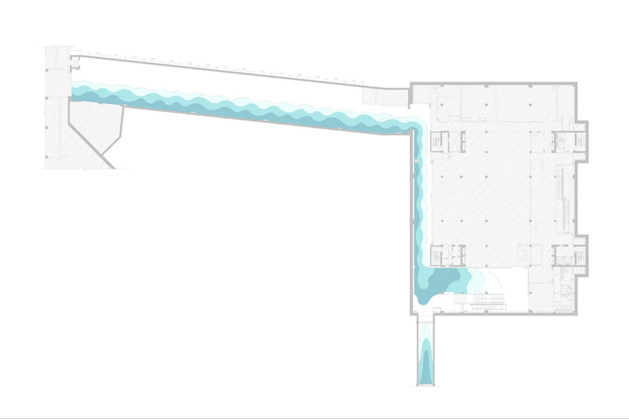 BIM Architecture | Shanghai's Trendiest Underground Passage, Riding Shanghai Waves to See Shanghai/W-Mills by Wutopia Lab
