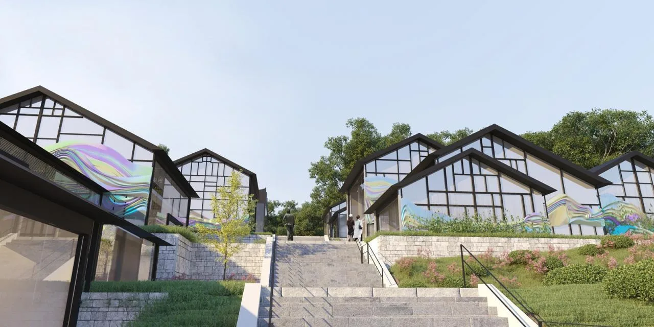 BIM Architecture | Linhe Moying - Xianshi Ancient Town Activity Complex Scheme Design/Outsiders Architecture