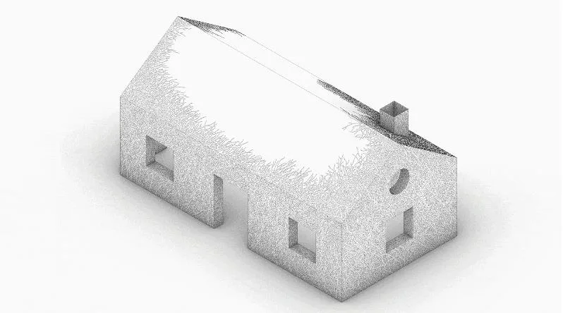 BIM Architecture | "The Disappearing House" by Hu Quanchun