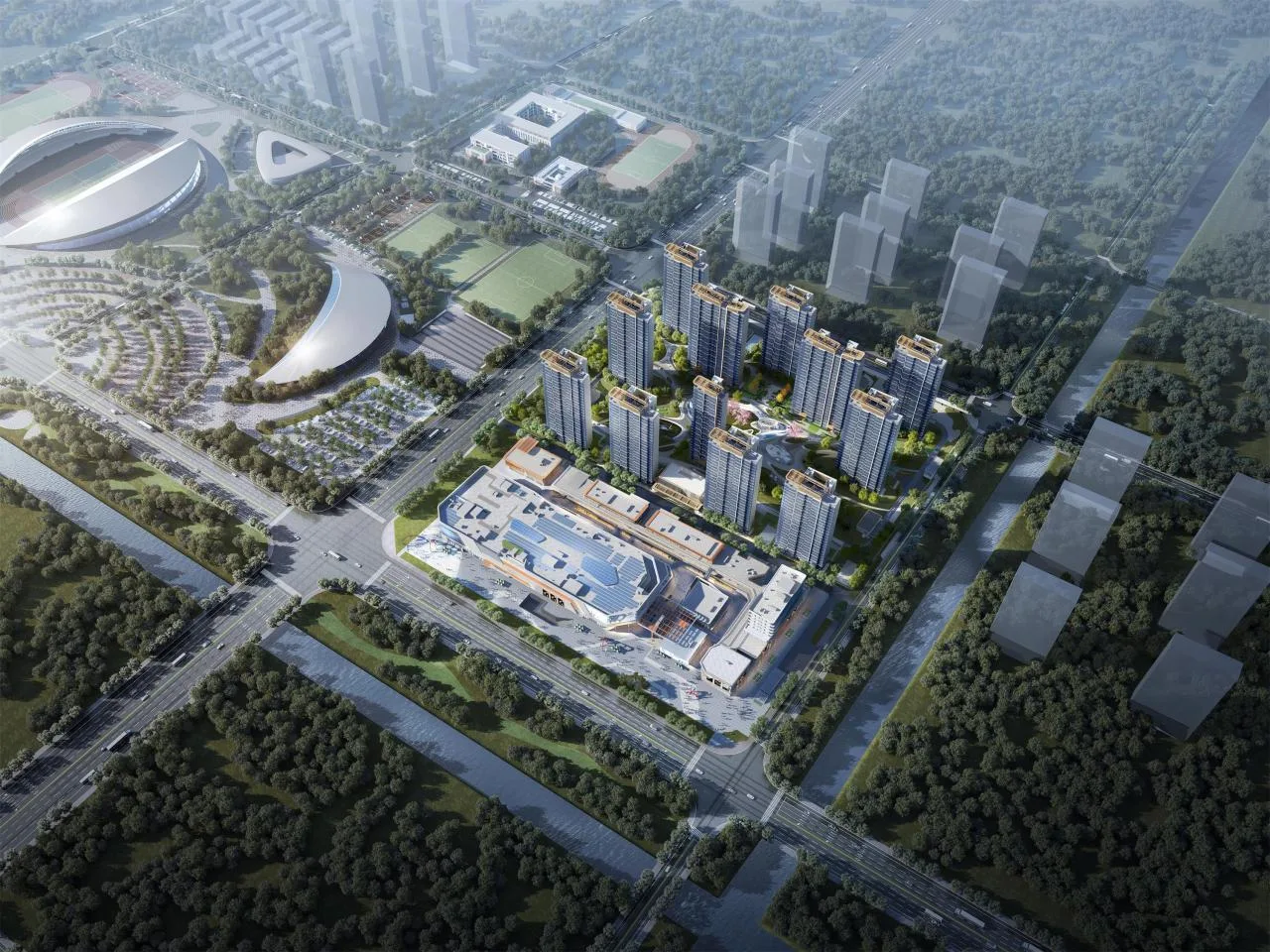BIM architecture | The artistic encounter of flowing charm is like a golden land in the east; Exhibition Center/Chengzhi Design