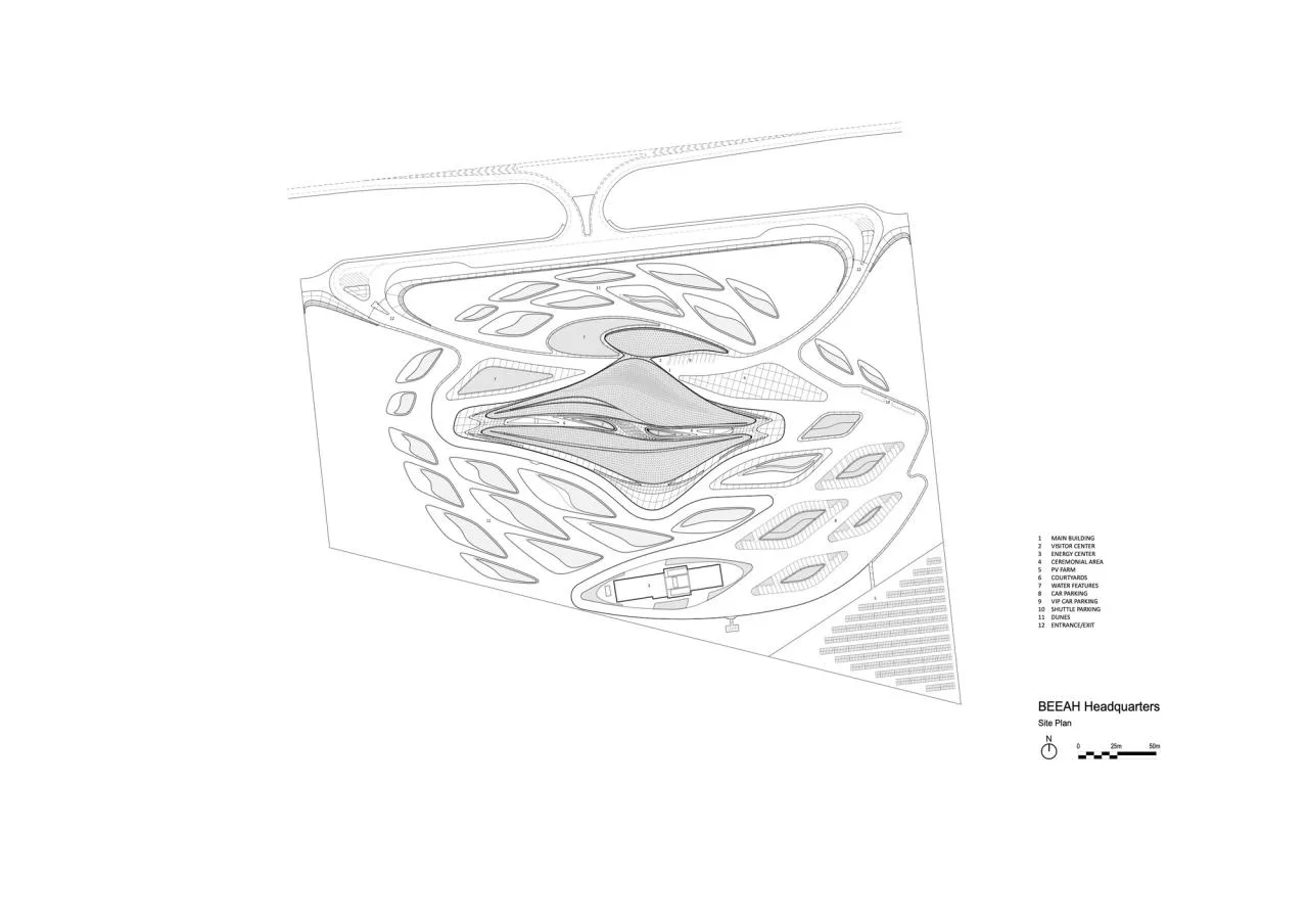 BIM Architecture | Sand Dunes in the Desert, BEEAH Headquarters Building/Zaha Hadid Architects