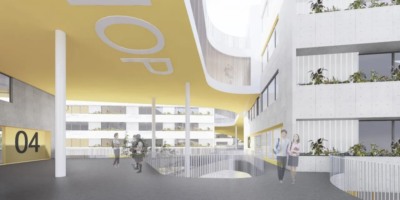 BIM Architecture | Tianfu New Area Ocean Road Middle School/MAT Super Architecture Firm