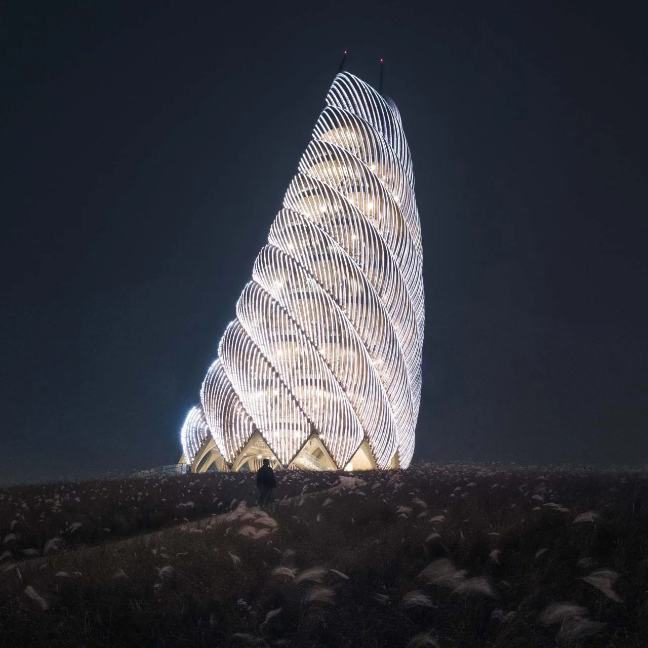 BIM Architecture | Chengdu Panda Base Panda Tower, Mechanical 'Bamboo Shoots'/UDG. Studio Zero