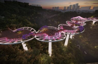 BIM Architecture: Pedestrian Landscape Bridge Project at Southwest University, Beibei District, Chongqing by Lin Cong Design Studio-BIM WORLD