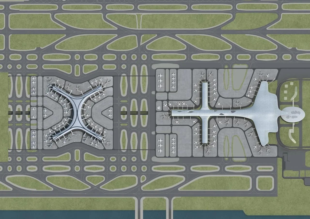 BIM Architecture | New Benchmark for Aviation Architecture: Shenzhen Bao'an International Airport Satellite Hall/GDAD, Aedas, Landron&Brown