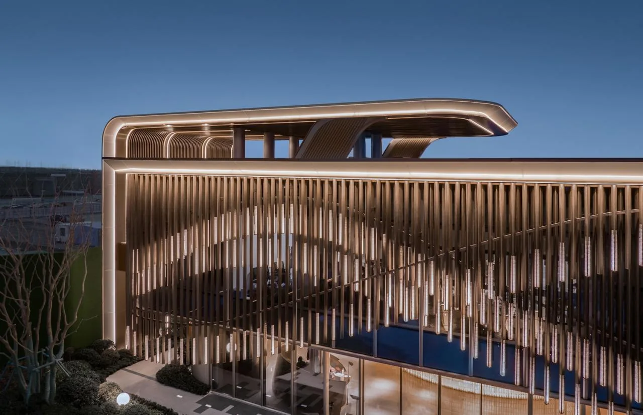 BIM architecture | The artistic encounter of flowing charm is like a golden land in the east; Exhibition Center/Chengzhi Design