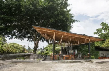 BIM Architecture: Community Public Space Under the Banyan Tree at the Village Entrance by Ficus Alto/Natura Futura Arquitectura-BIM WORLD