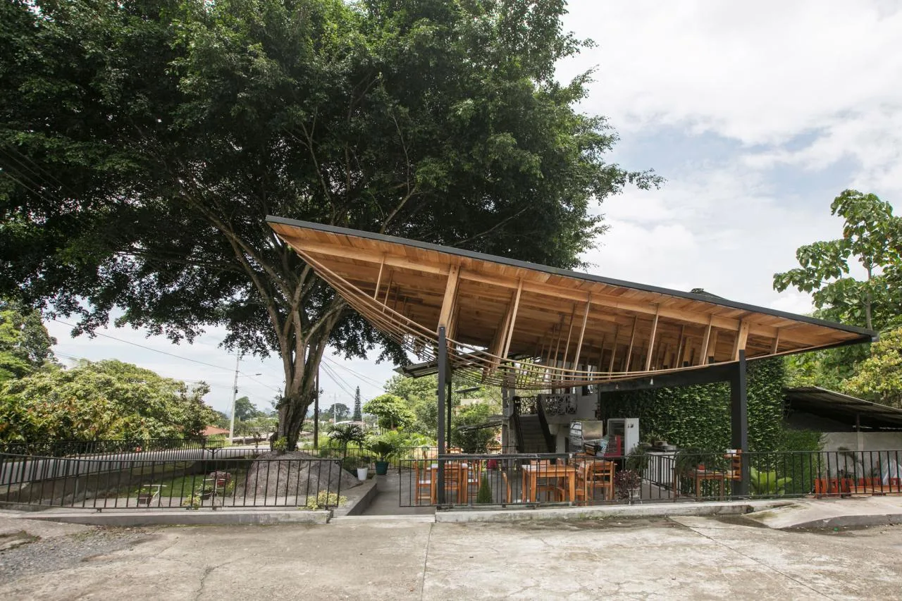 BIM Architecture | Under the Banyan Tree at the Village Entrance, Ficus Alto/Natura Futura Arquitectura Community Public Space