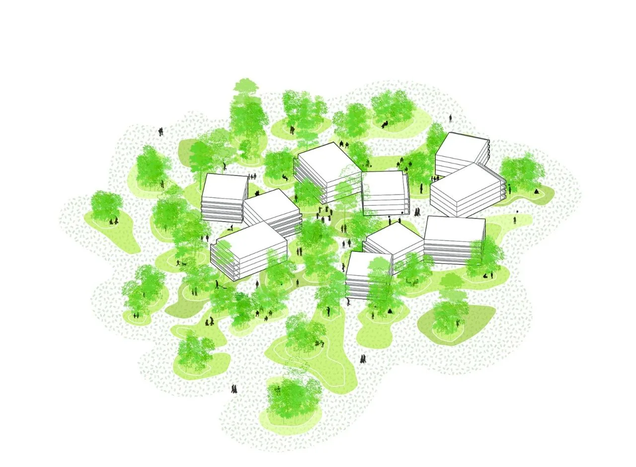 BIM Architecture | Tianfu New Area Ocean Road Middle School/MAT Super Architecture Firm