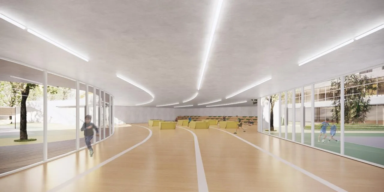 BIM Architecture | Tianfu New Area Ocean Road Middle School/MAT Super Architecture Firm