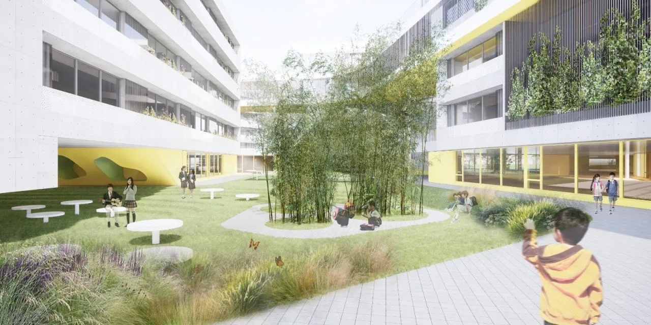 BIM Architecture | Tianfu New Area Ocean Road Middle School/MAT Super Architecture Firm