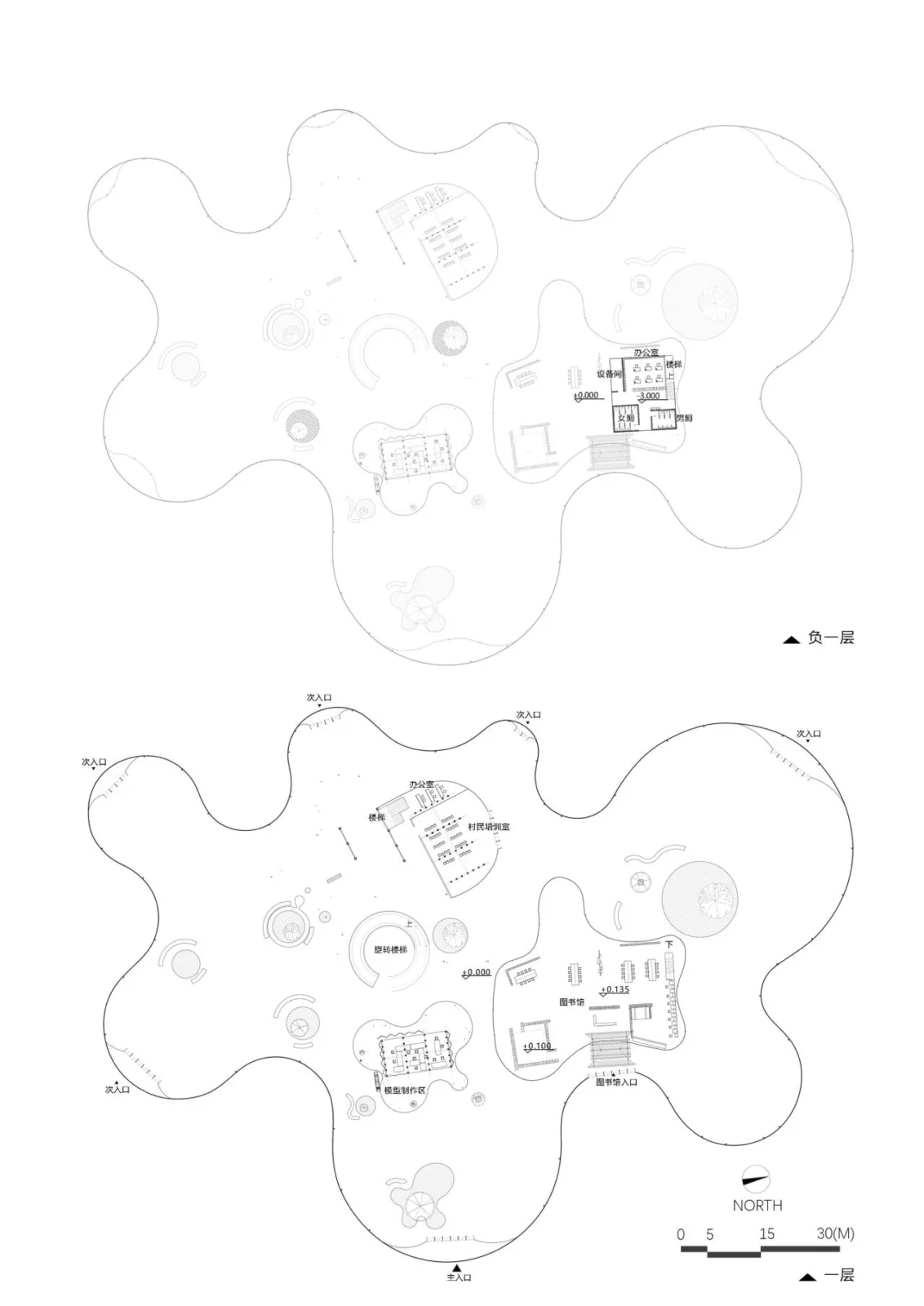 BIM Architecture | Wuchuan Fuyuan - Design Scheme for Wuchuan County Cultural Center in Zunyi City/Non professional Architecture