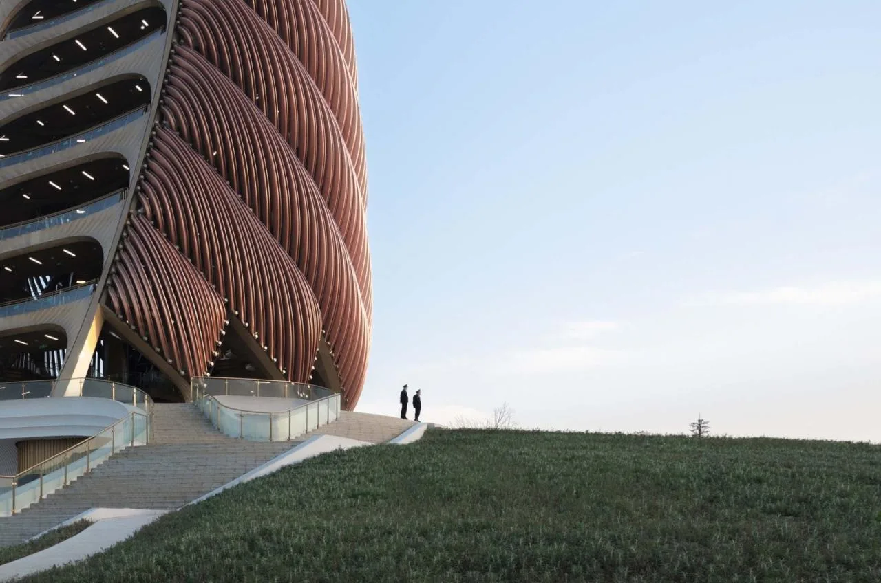 BIM Architecture | Chengdu Panda Base Panda Tower, Mechanical 'Bamboo Shoots'/UDG. Studio Zero
