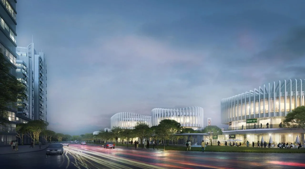 BIM Architecture | Orchid Pavilion: Riverside Commercial Street in the 'Urban Valley'/UUA