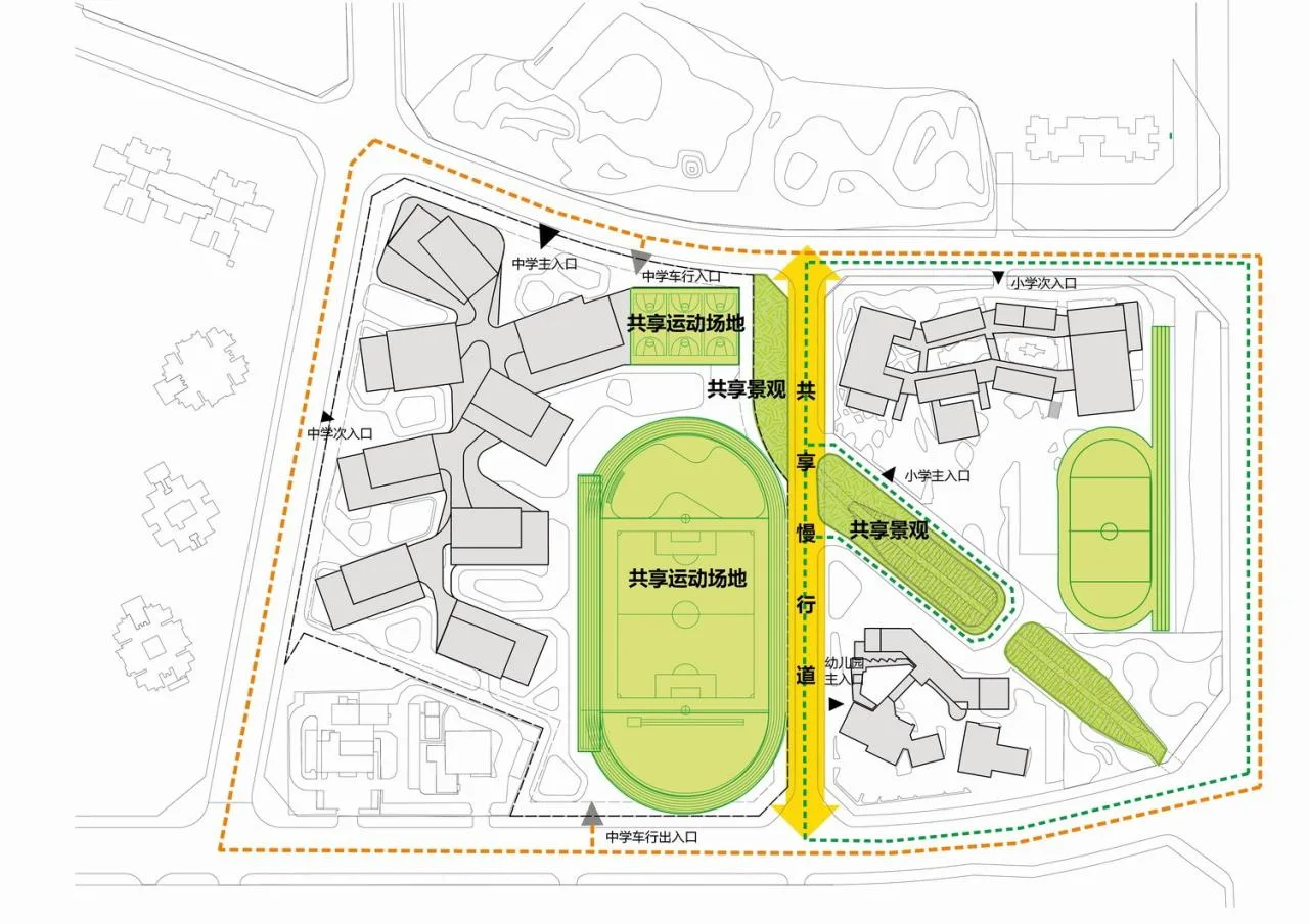 BIM Architecture | Tianfu New Area Ocean Road Middle School/MAT Super Architecture Firm