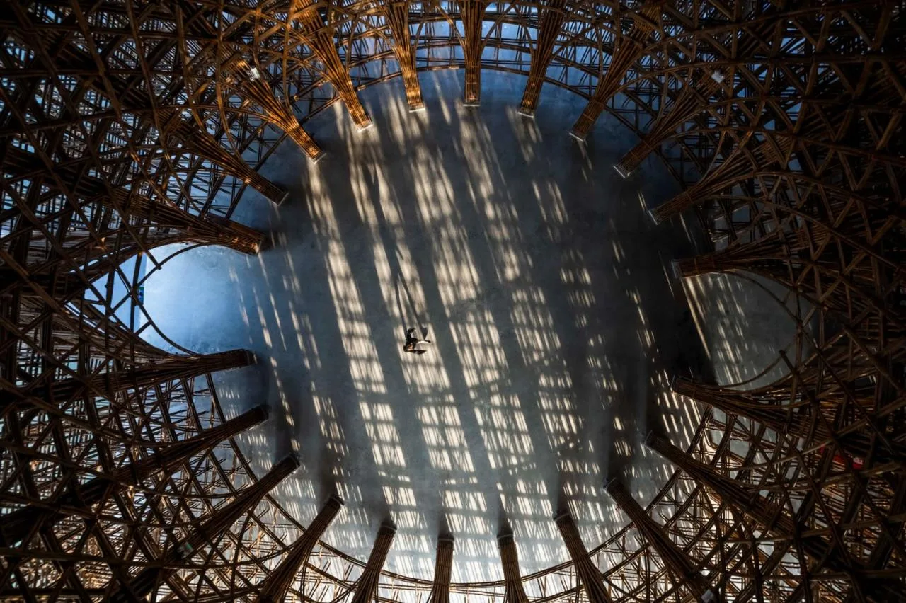 BIM Architecture | 42000 bamboo poles, Welcome Center of Fuguo Island World/Wu Zhongyi Architectural Firm