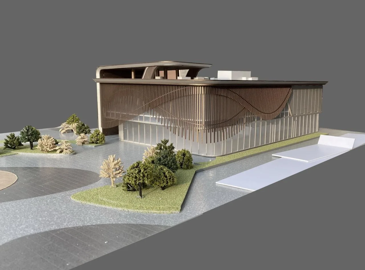 BIM architecture | The artistic encounter of flowing charm is like a golden land in the east; Exhibition Center/Chengzhi Design
