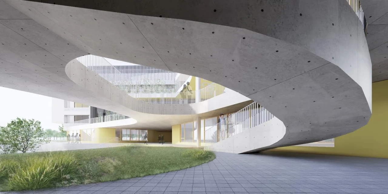 BIM Architecture | Tianfu New Area Ocean Road Middle School/MAT Super Architecture Firm