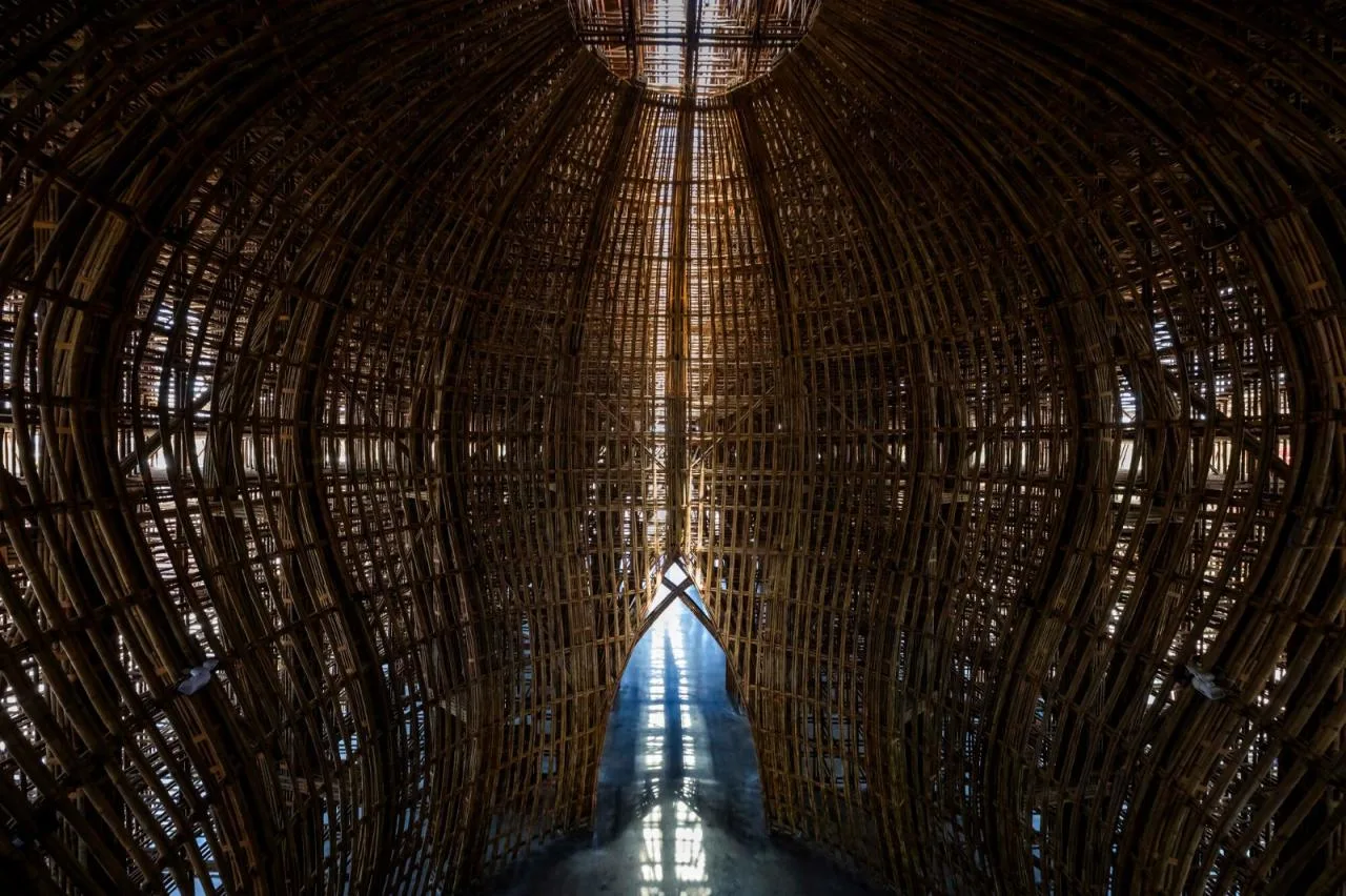 BIM Architecture | 42000 bamboo poles, Welcome Center of Fuguo Island World/Wu Zhongyi Architectural Firm