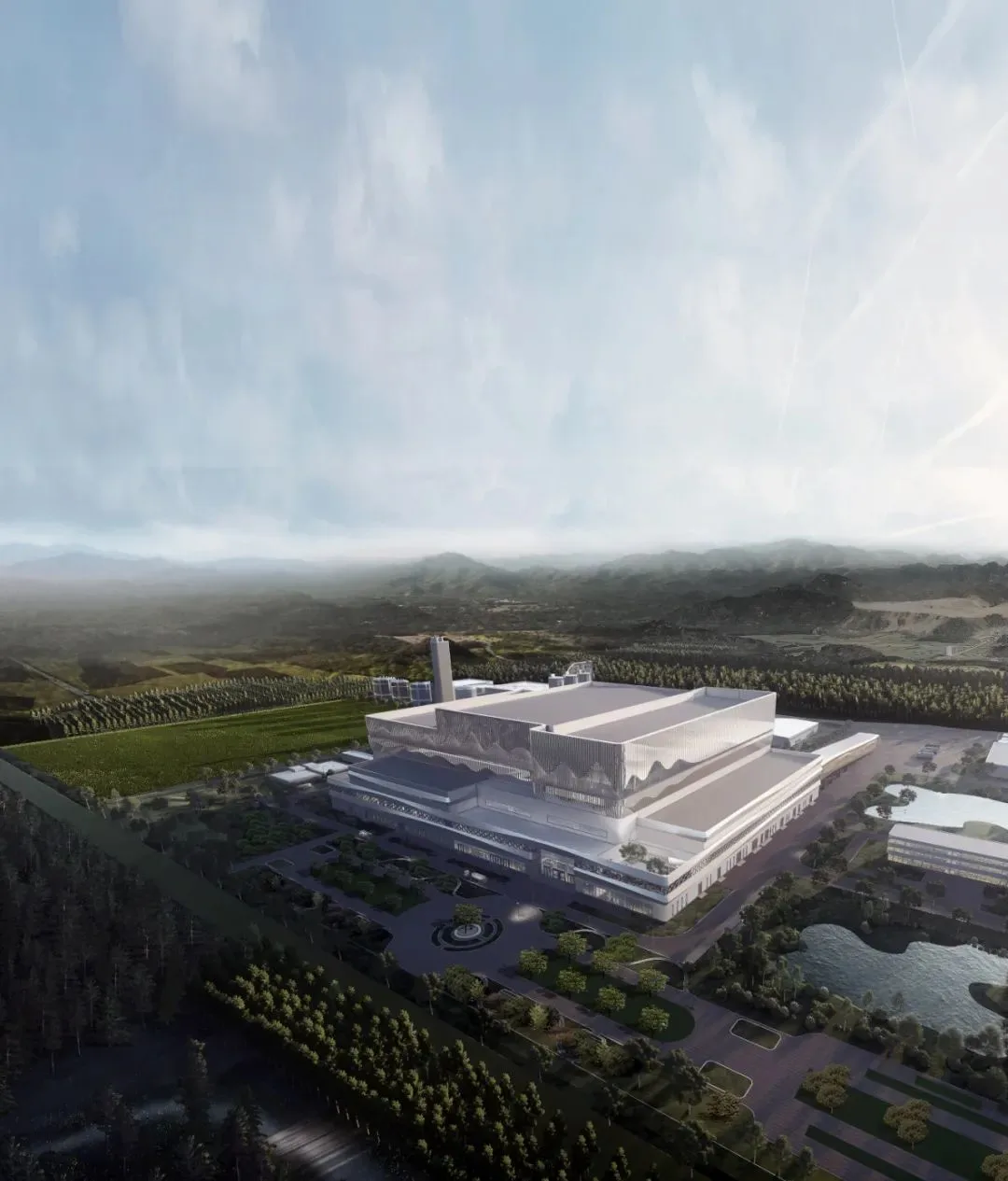 BIM Architecture | Nanning Shuangding Circular Economy Industrial Park Domestic Waste Incineration Power Plant/UUA