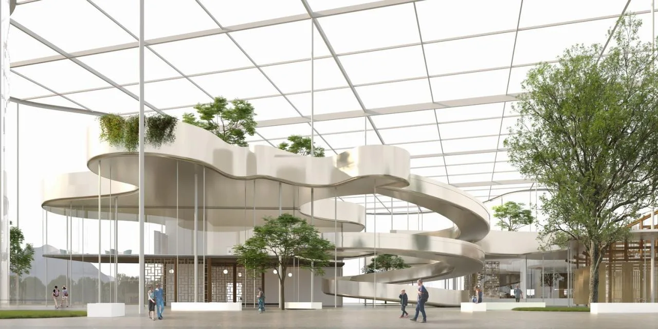 BIM Architecture | Wuchuan Fuyuan - Design Scheme for Wuchuan County Cultural Center in Zunyi City/Non professional Architecture
