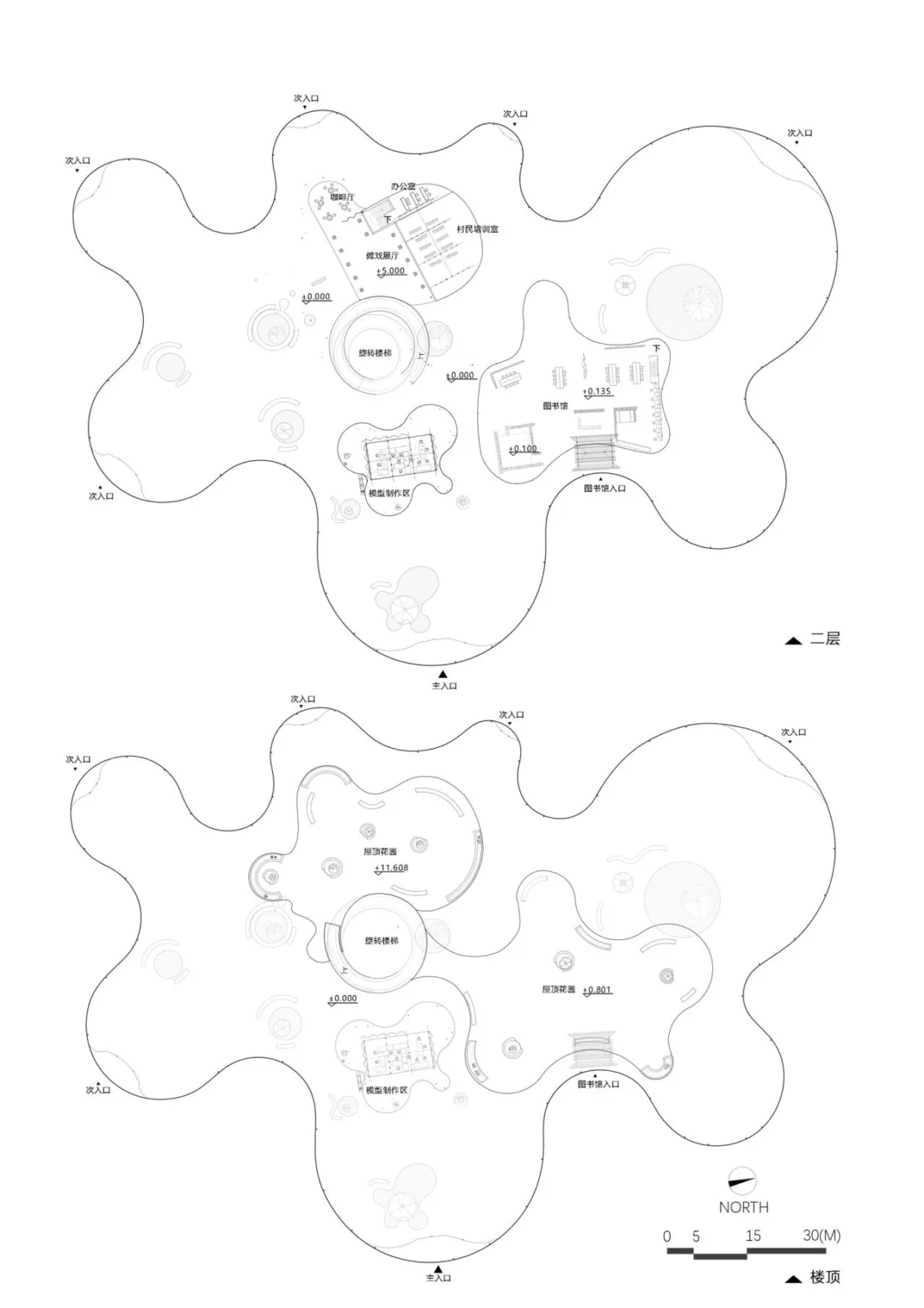 BIM Architecture | Wuchuan Fuyuan - Design Scheme for Wuchuan County Cultural Center in Zunyi City/Non professional Architecture