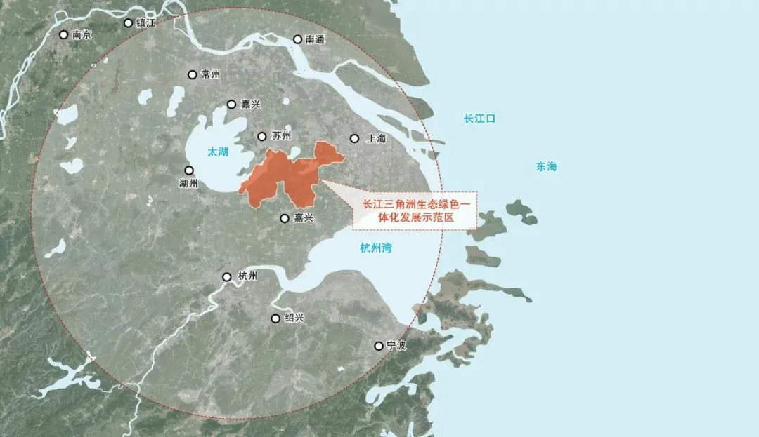 Project core location in Yangtze River Delta