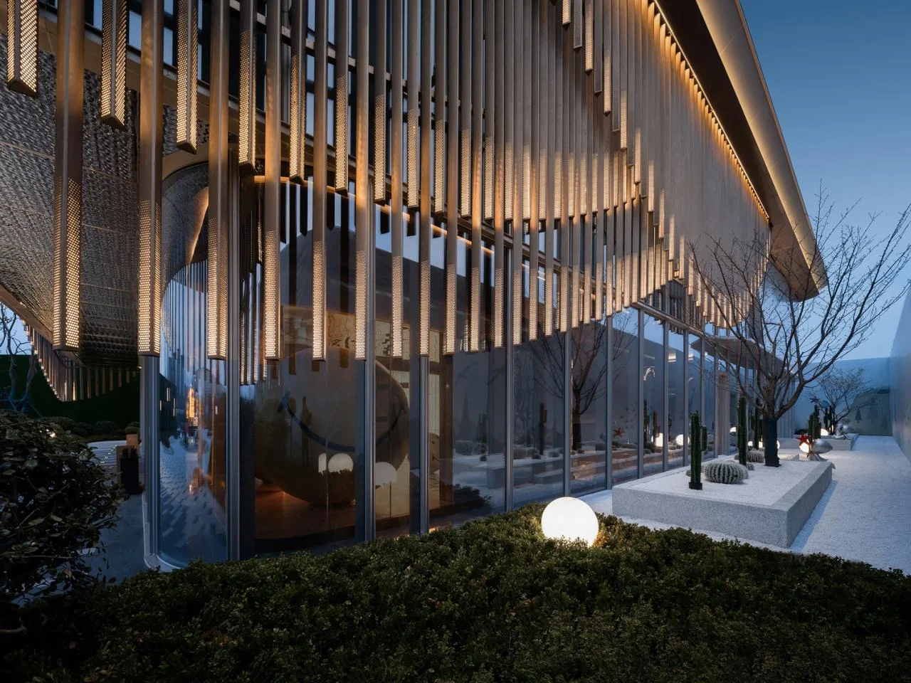BIM architecture | The artistic encounter of flowing charm is like a golden land in the east; Exhibition Center/Chengzhi Design