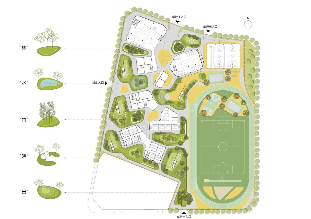 BIM Architecture | Tianfu New Area Ocean Road Middle School/MAT Super Architecture Firm