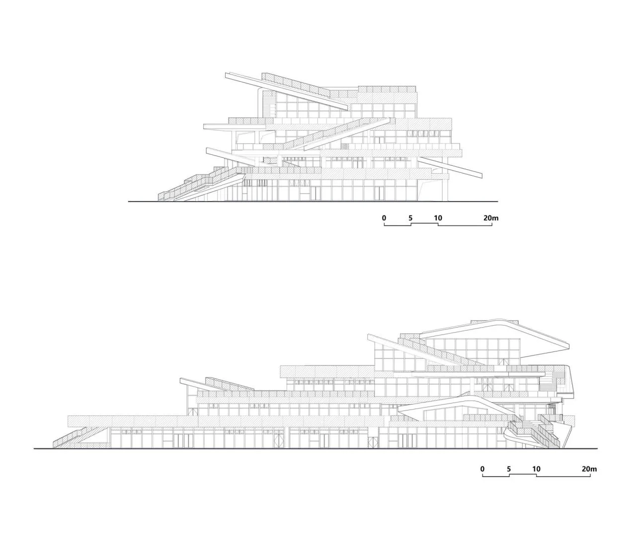 BIM Architecture | Roaming White Slices, Shanghai Fish/Tongji Original Design Studio