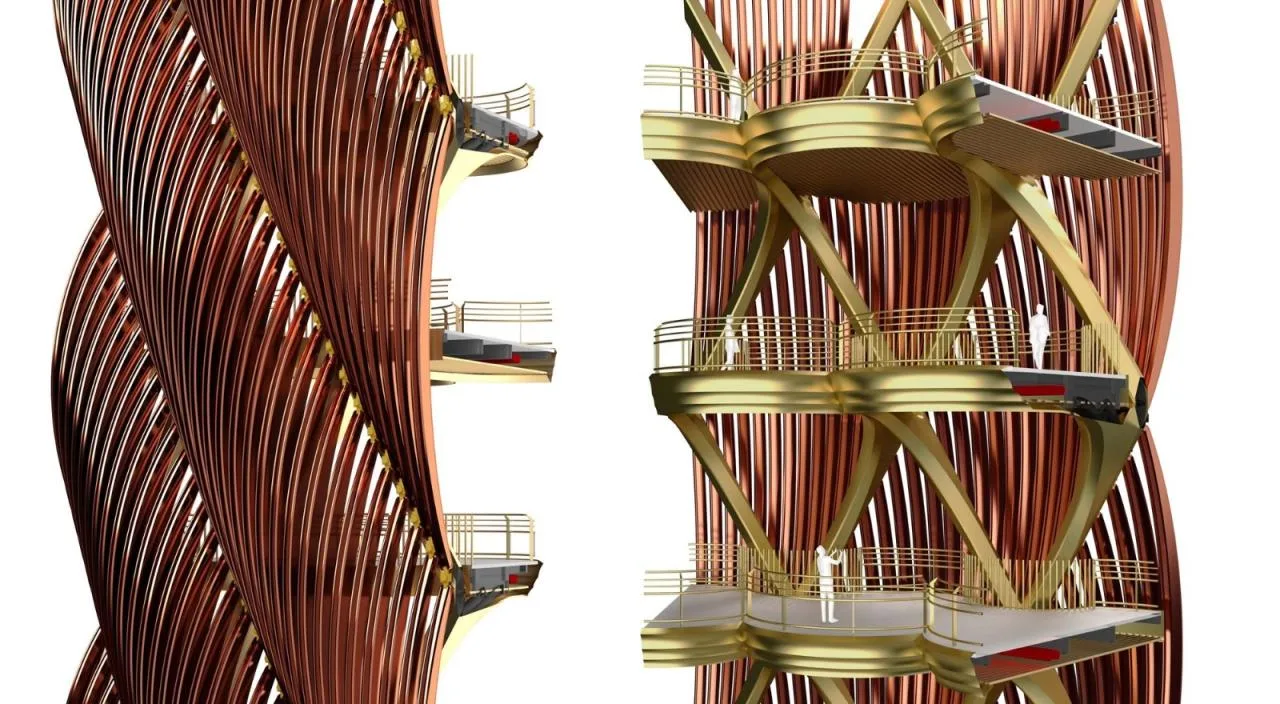 BIM Architecture | Chengdu Panda Base Panda Tower, Mechanical 'Bamboo Shoots'/UDG. Studio Zero