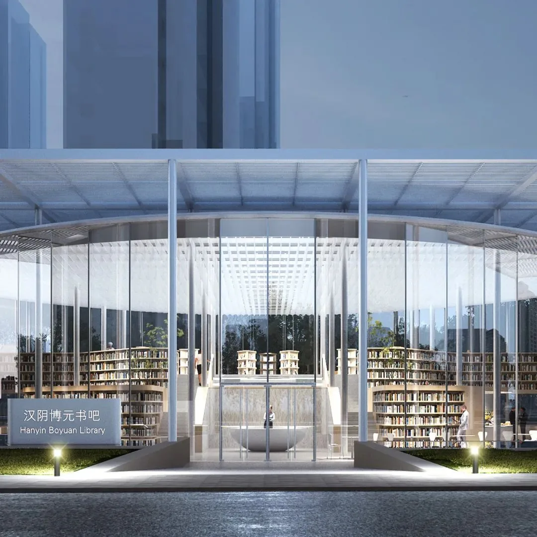 BIM Architecture | Cloud Curtain Bookstore: Ultimate Transparency Without Boundaries between Interior and Exterior/UUA
