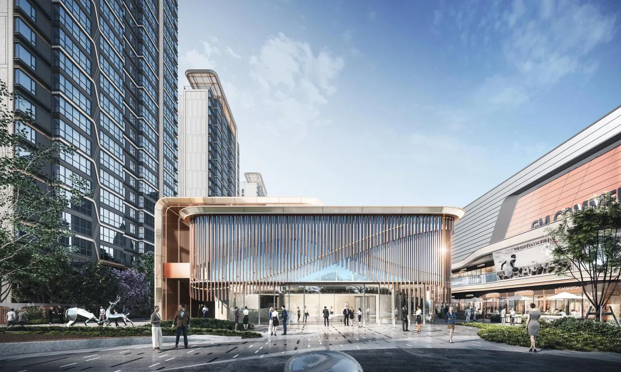 BIM architecture | The artistic encounter of flowing charm is like a golden land in the east; Exhibition Center/Chengzhi Design