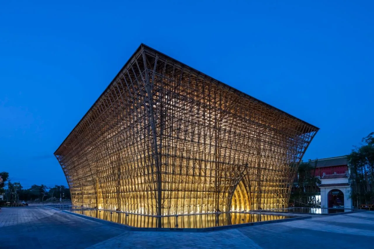BIM Architecture | 42000 bamboo poles, Welcome Center of Fuguo Island World/Wu Zhongyi Architectural Firm