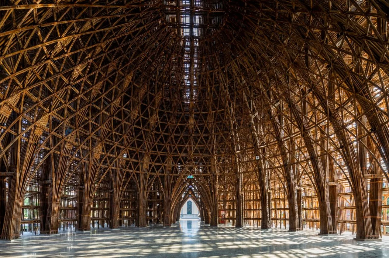 BIM Architecture | 42000 bamboo poles, Welcome Center of Fuguo Island World/Wu Zhongyi Architectural Firm