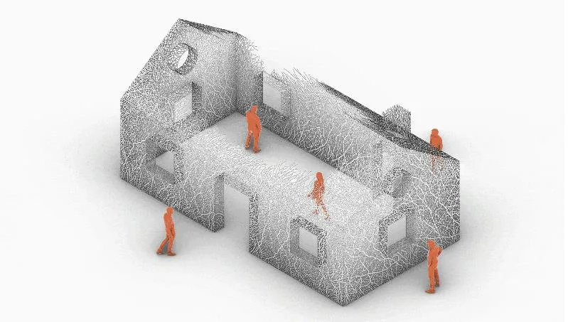 BIM Architecture | "The Disappearing House" by Hu Quanchun
