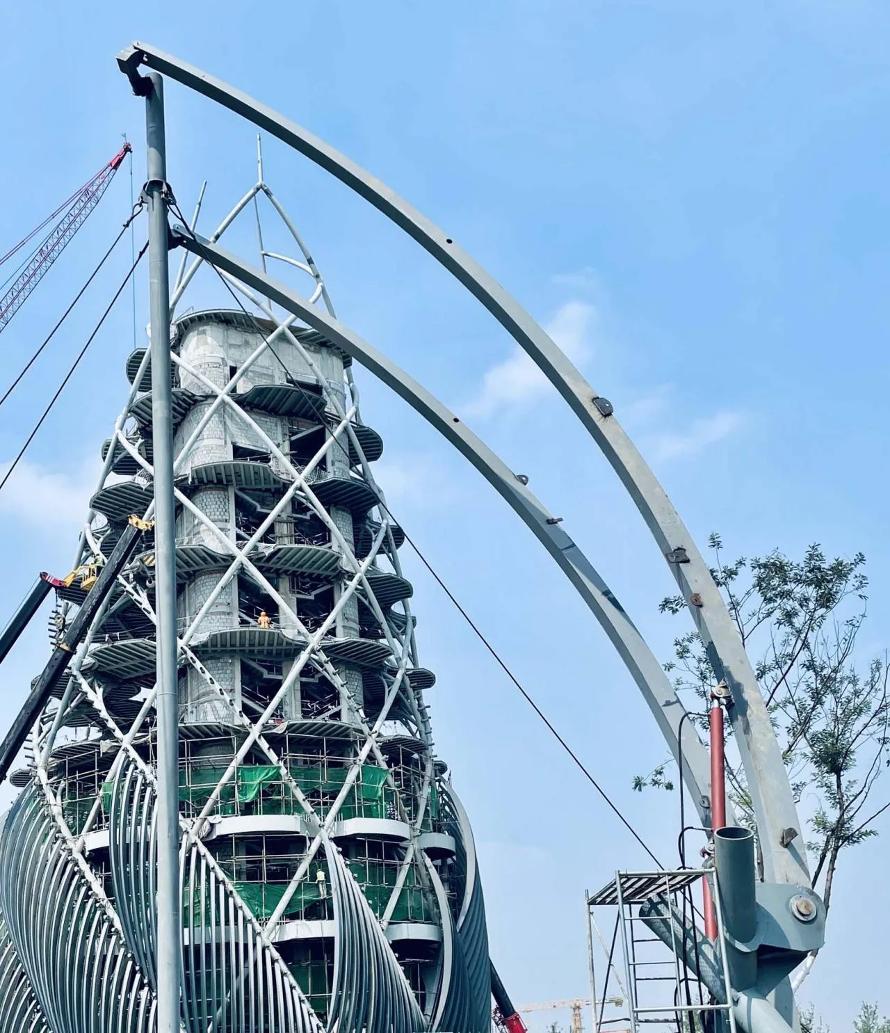 BIM Architecture | Chengdu Panda Base Panda Tower, Mechanical 'Bamboo Shoots'/UDG. Studio Zero