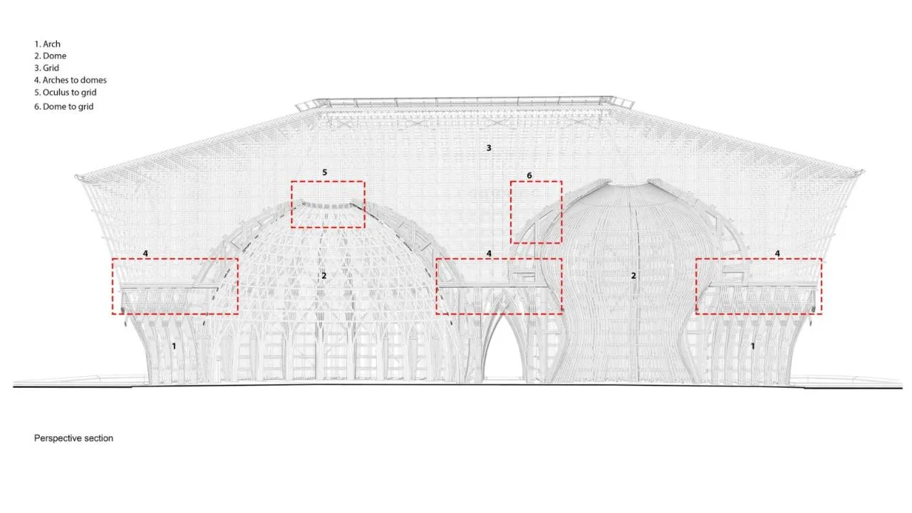 BIM Architecture | 42000 bamboo poles, Welcome Center of Fuguo Island World/Wu Zhongyi Architectural Firm