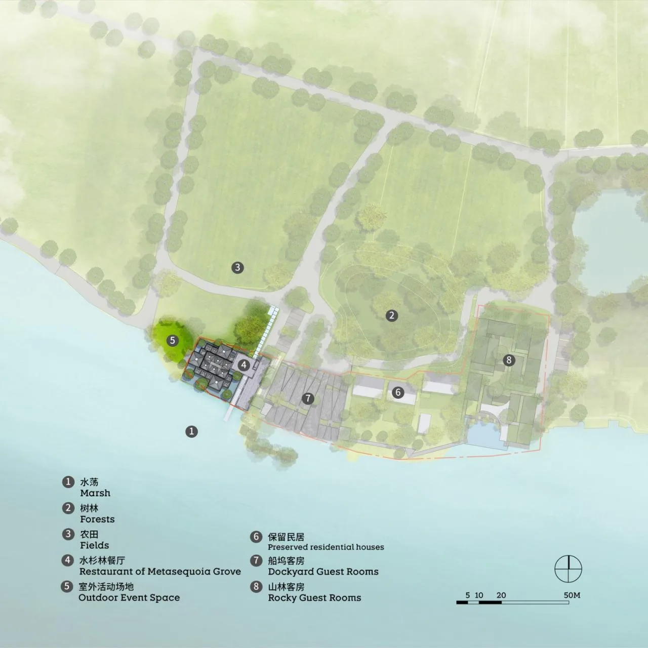 BIM Architecture | Shuishan Forest Restaurant: Scenery by the Water/Goa Works