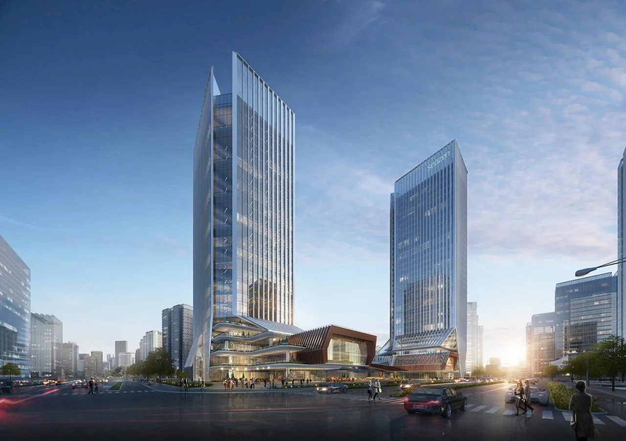 BIM Architecture | GEN Solution | One Bridge, Two Views Across: Twin Towers of Suzhou High Speed Rail New City
