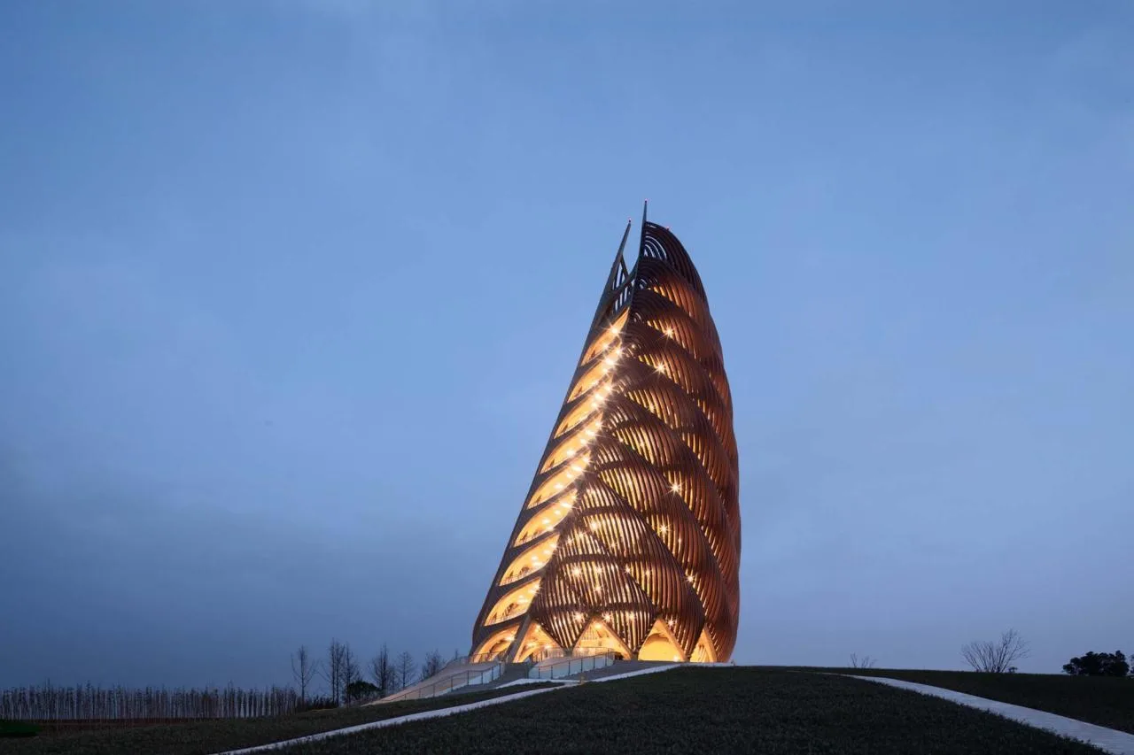 BIM Architecture | Chengdu Panda Base Panda Tower, Mechanical 'Bamboo Shoots'/UDG. Studio Zero