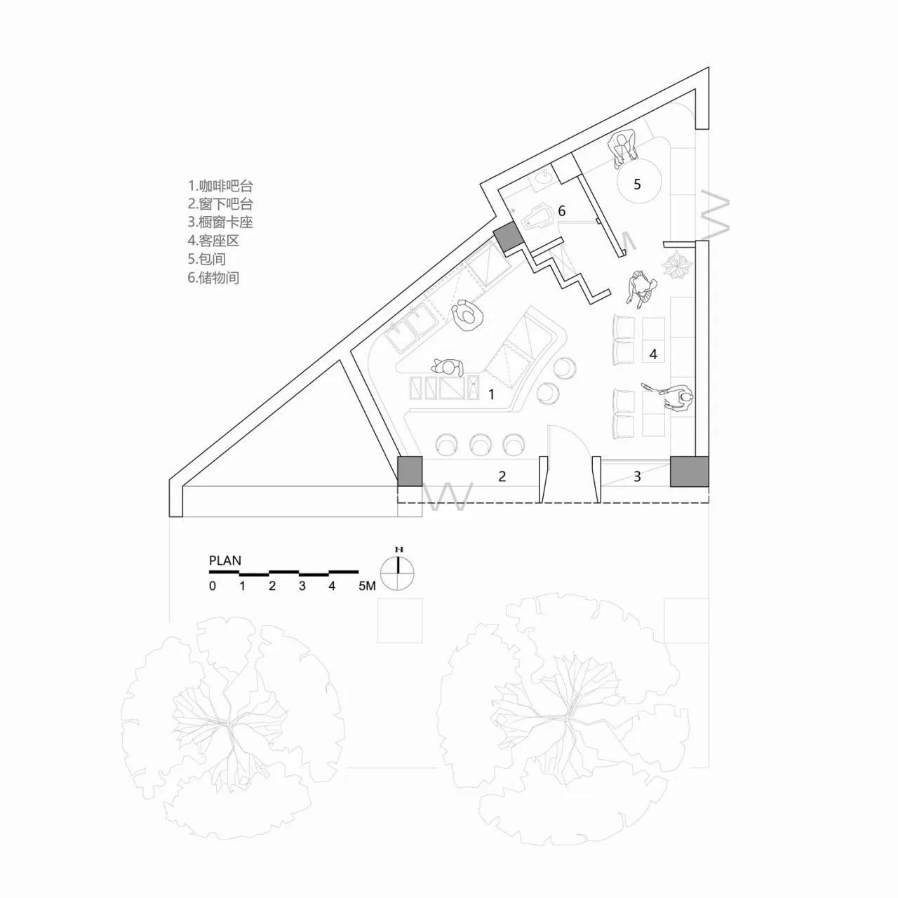BIM architecture | Leave a light in the corners of the city for leisure coffee/vegetarian architecture