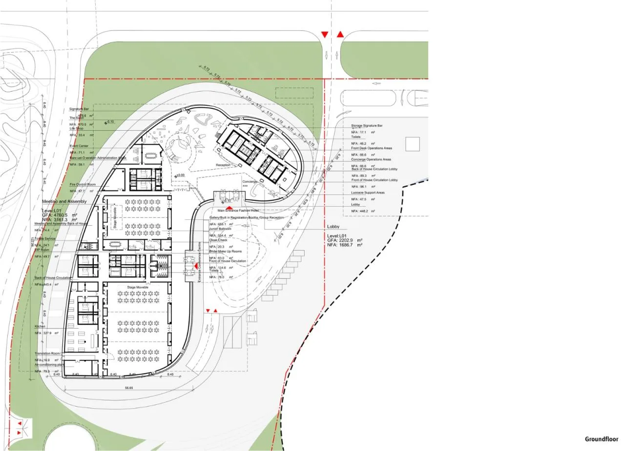 BIM Architecture | Changsha Dawangshan Langham Hotel/Blue Sky Group