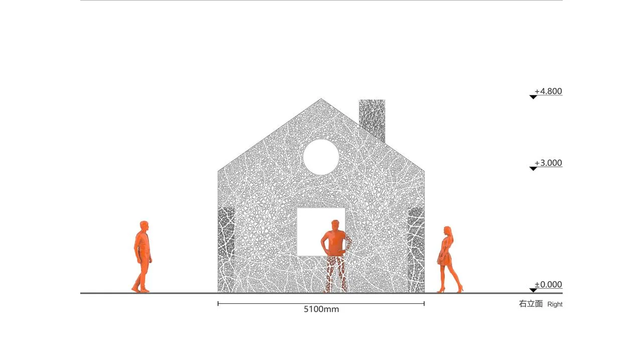 BIM Architecture | "The Disappearing House" by Hu Quanchun
