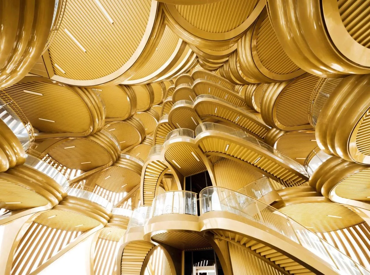 BIM Architecture | Chengdu Panda Base Panda Tower, Mechanical 'Bamboo Shoots'/UDG. Studio Zero