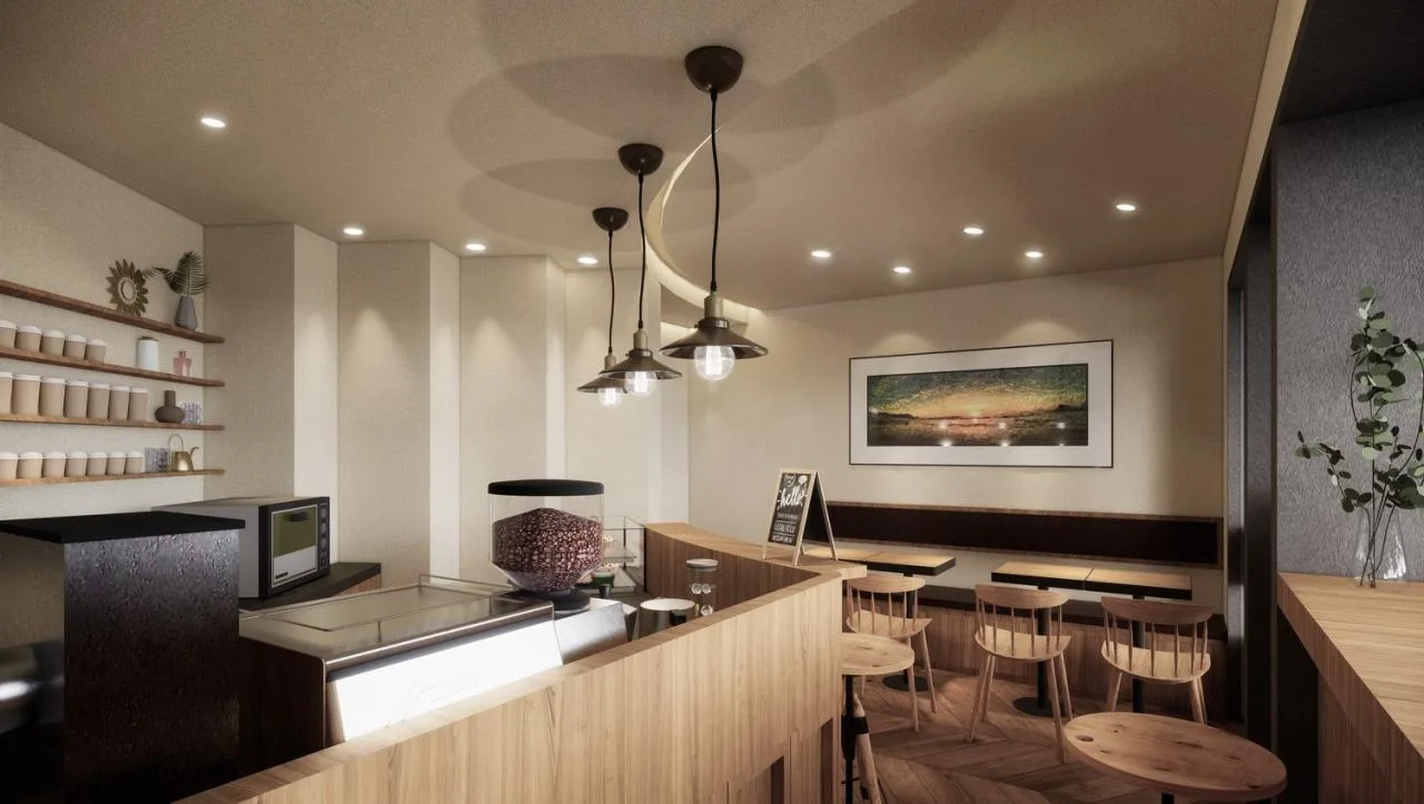BIM architecture | Leave a light in the corners of the city for leisure coffee/vegetarian architecture
