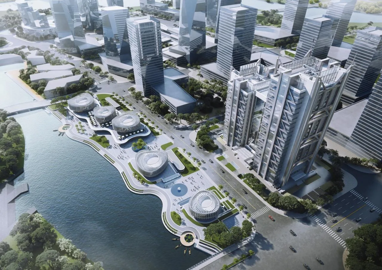BIM Architecture | Orchid Pavilion: Riverside Commercial Street in the 'Urban Valley'/UUA