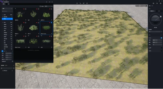 Applying Grass Plants in D5 Render