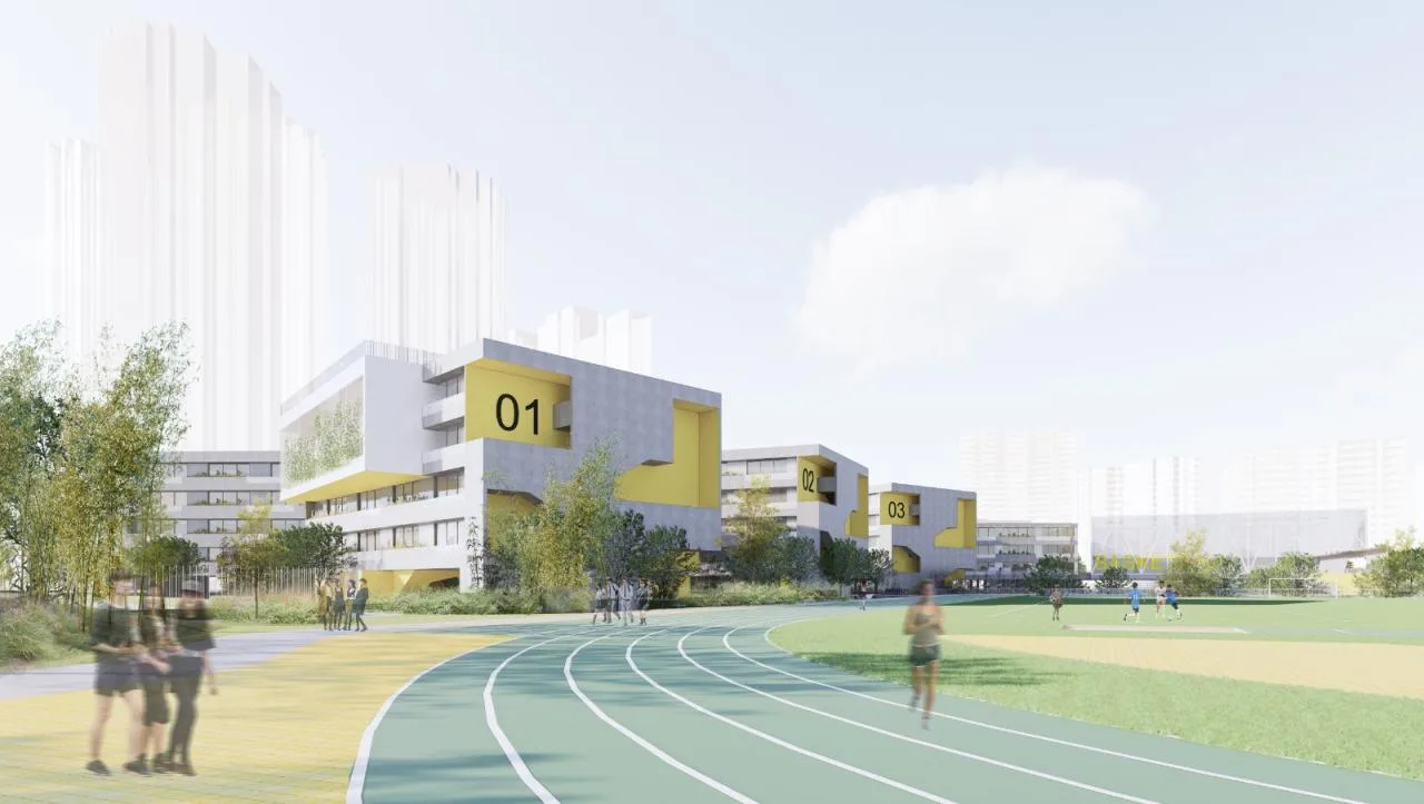 BIM Architecture | Tianfu New Area Ocean Road Middle School/MAT Super Architecture Firm