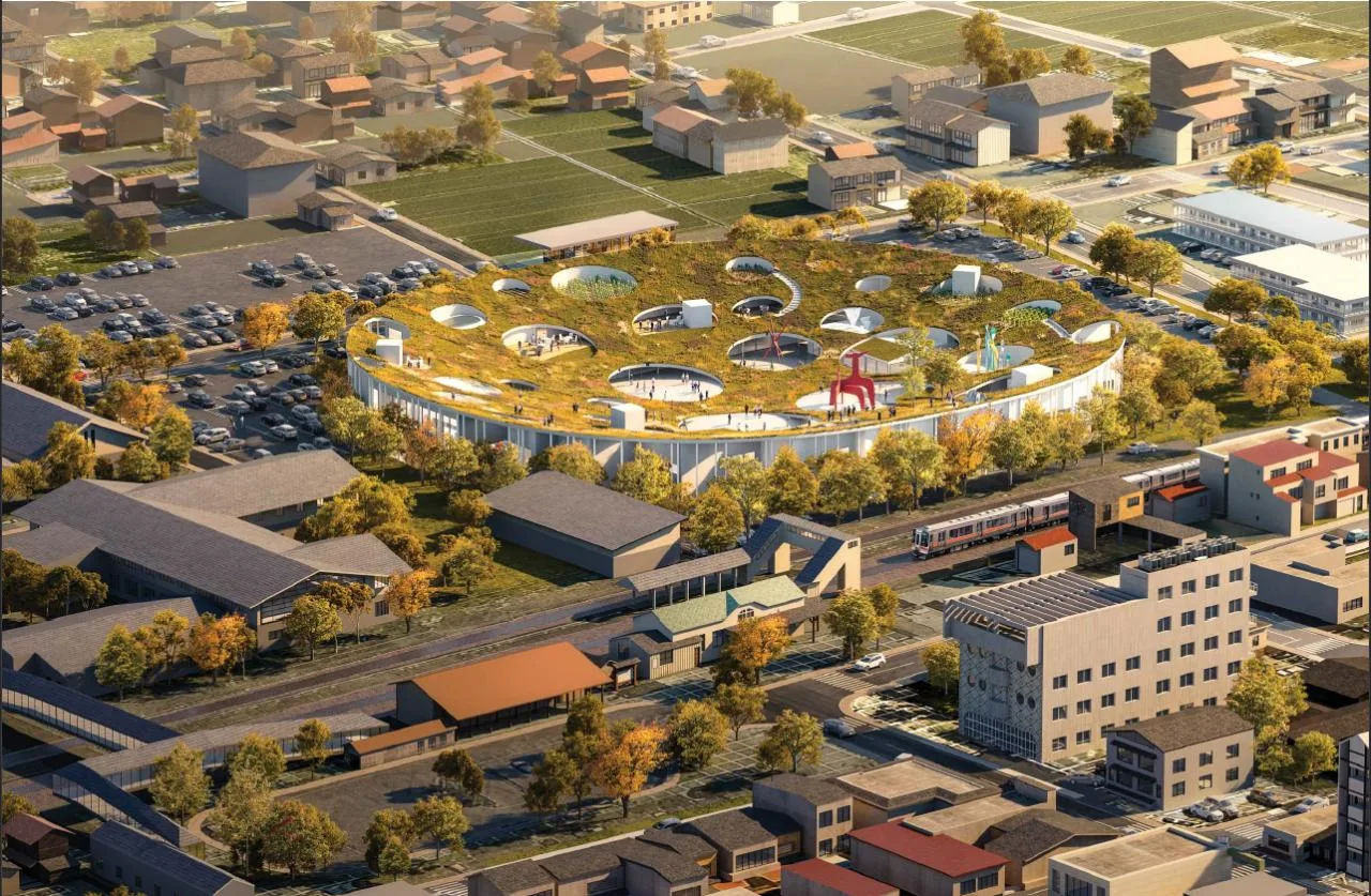 BIM Architecture | Design Proposal for the East Center of Hida Furukawa Station in Japan/Takuma Fujimoto Architectural Firm
